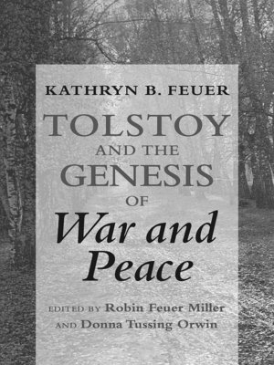 cover image of Tolstoy and the Genesis of "War and Peace"